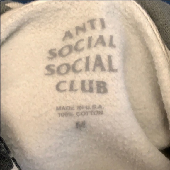 COPY - Anti social social club hoodie size m. - Picture 2 of 4